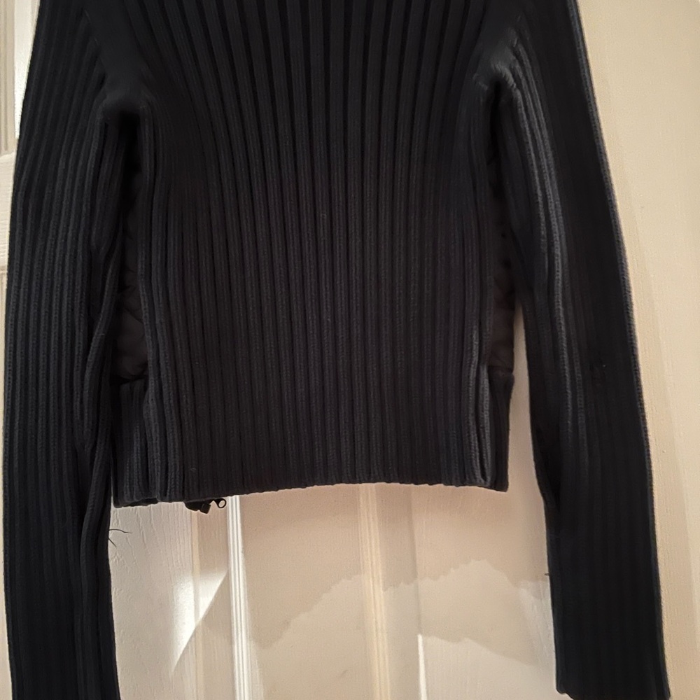 DKNY quilted ribbed zip-up sweater - jacket - Picture 6 of 8